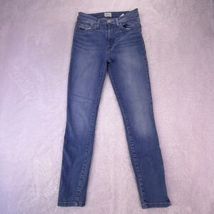 Hudson Blair High Rise Super Skinny Zip-Ankle Womens 26 Light Wash (26x27)